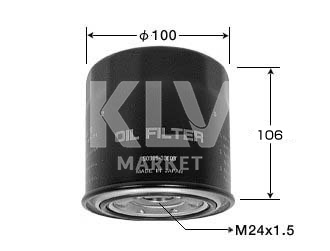 Фильтр масляный VIC C-116 (FQ/BUIL BIO, SAKURA C1118) Фильтры масляные купить в Хабаровске. Интернет-магазин KLV-market  8 924 4114 177
