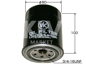 Фильтр масляный VIC C-931 (BUIL BIO, SAKURA C1403) Фильтры масляные купить в Хабаровске. Интернет-магазин KLV-market  8-800-350-7267